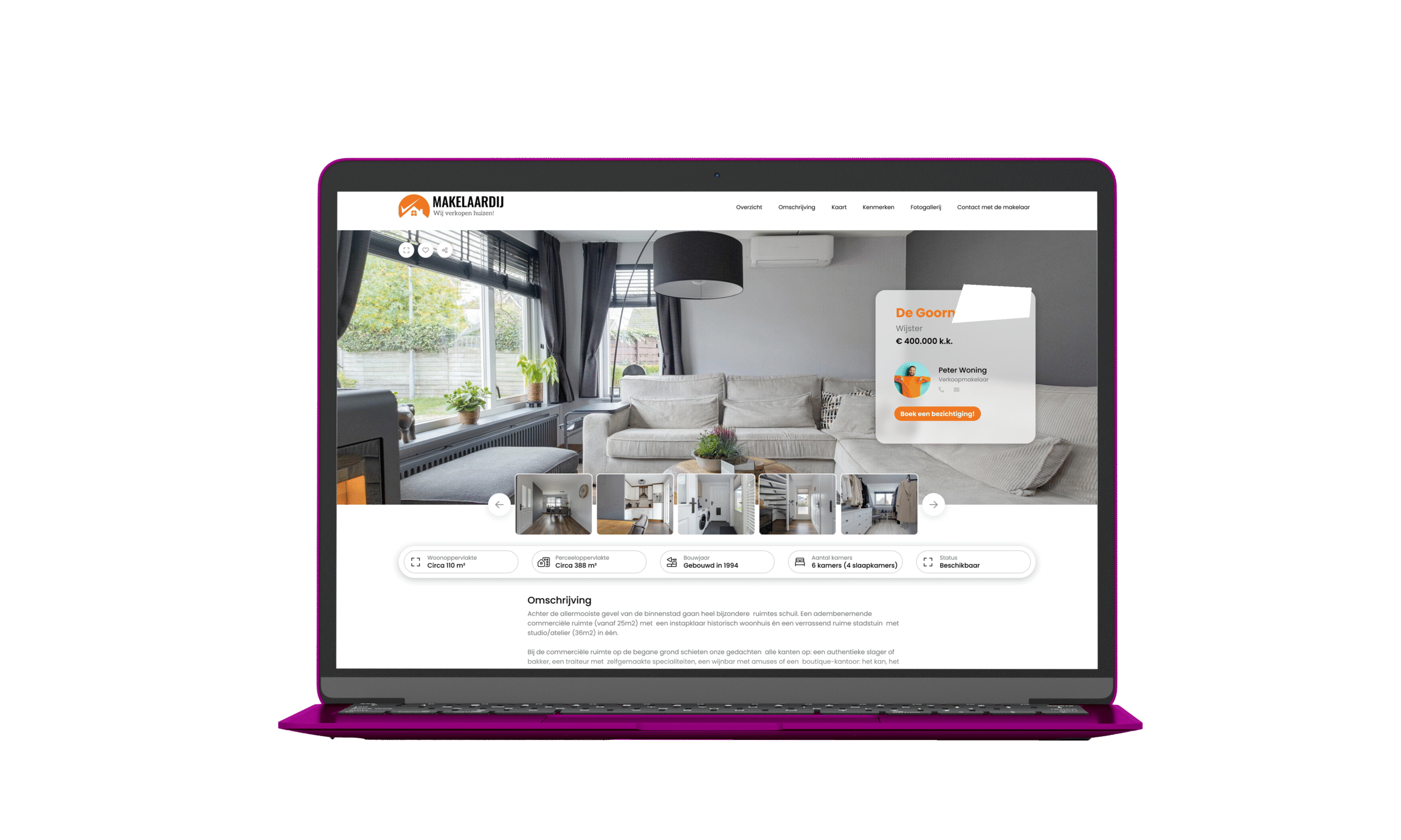 Woningmarkt mockup